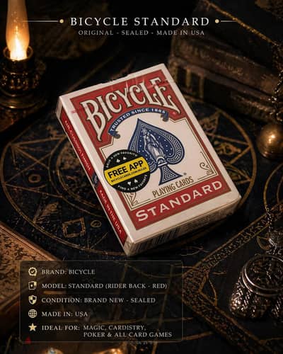 كوتشينة أصلية Bicycle – جديدة ومقفولة (Sealed) Sale 50%
