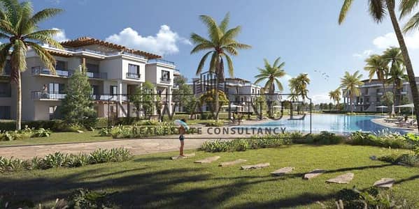 Sea and Pool View Chalet in Direction White North Coast Fully Finished with ACs and kitchen cabinet Delivery 2026 Sea and Pool View Chalet in Direction White North Coast Fully Finished with ACs and kitchen cabinet Delivery 2026