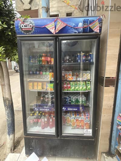 تلاجه اتنين باب للسوبر ماركت