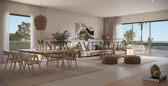 توين هاوس بحري متشطب  للبيع في سيلفر ساندس الساحل الشمالي  in silver sands  من اورا  استلام فوري  مقدم و اقساط  ٤ موقع مميز فيو مفتوح