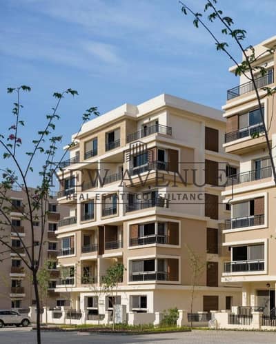 شقة كورنر ٣ غرف ارضي بحديقة تطل علي مساحات خضراء فى تاج سيتى Taj City