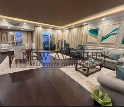 Ground Apartment for sale with garden ultra super lux finishing American kitchen and Acs Ready to Move