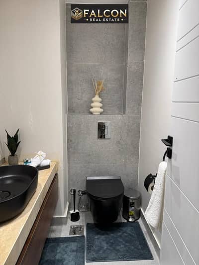 Chalet with panoramic sea view and New Alamein Towers, ready for immediate occupancy, fully finished with furniture and appliances. Chalet with panoram