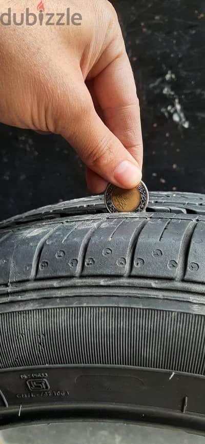 طقم كاوتش جوديير (Goodyear) مقاس R16 195/55 - حالة جيده جدا
