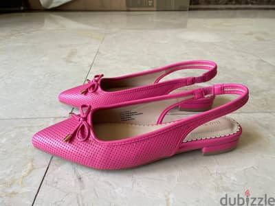Pink Slingback Flats – Size 37 / US 6.5