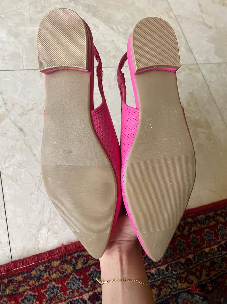 Pink Slingback Flats – Size 37 / US 6.5 2