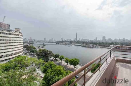 Furnished apartment for rent on the Nile, hotel-standard, pedestrian path of the people of Egypt, panorama directly for families
