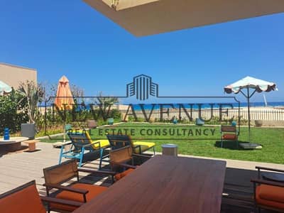 Corner chalet for sale with prime Location Direct on Lagoon Bahary Ready to move  fully finished with Ac's phase June Sodic North coast