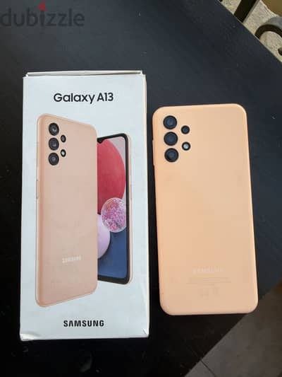 Samsung galaxy A13  128GB.     مع العلبة و الشاحن الاصلي