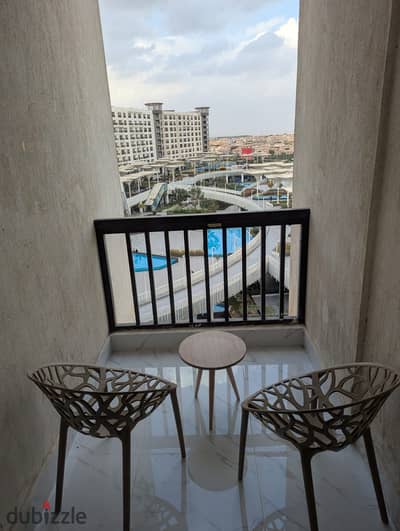 Studio for rent high finish in the Porto New Cairo compound in the Fifth Settlement on South 90th Street across from the American University