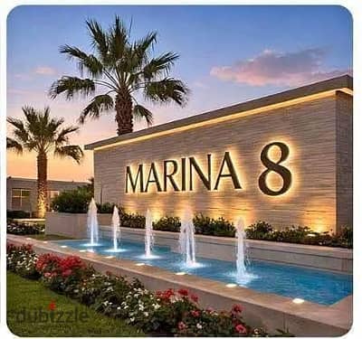 Chalet for sale at a bargain price in Marina 8, North Coast. Panoramic view of the sea and lagoon. Direct access. Distinguished chalet, fully finished