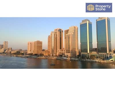 شقة للبيع مساحه ٢٦٠ م²  بلوكيشن مميز جدا نيل مباشر على أبراج النيل في الزمالك