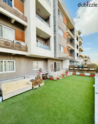 For rent furnished ground floor with garden compound Zayed Regency Sheikh Zayed