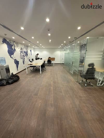 Distinct administrative headquarters 106m with central air conditioning for rent in the midst of the largest companies in One Katameya El-Morshedy, Circular Maadi