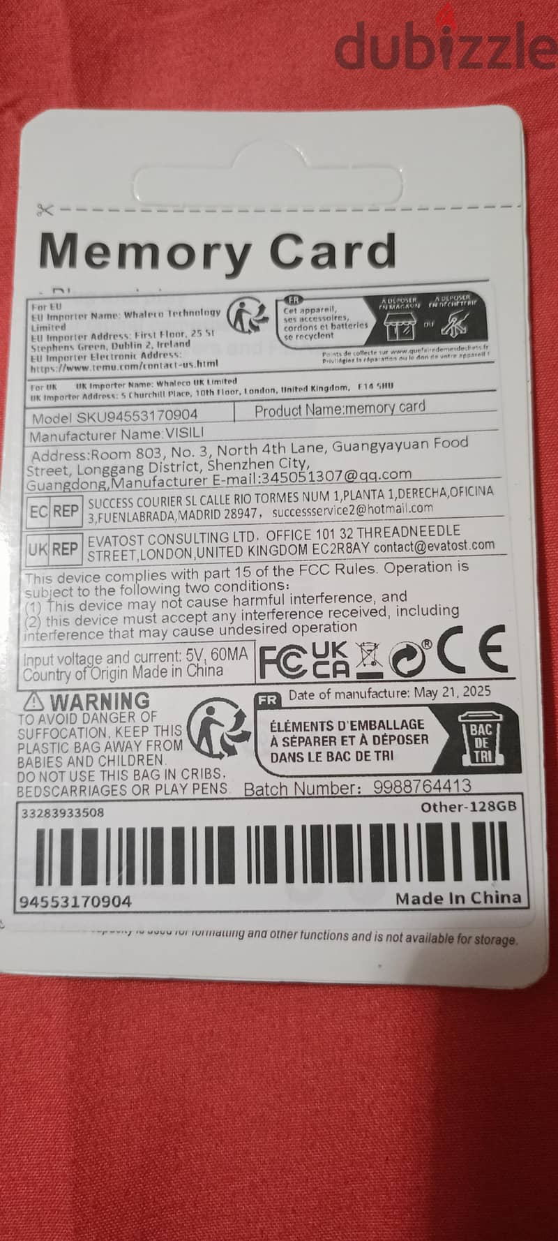micro SD card new 128gb 2