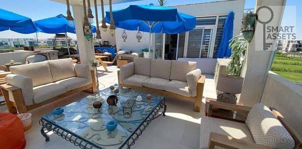 دوبلكس 250 م فيو بحر مفروش بالكامل للبيع في فوكا باي ( fouka bay ) راس الحكمة