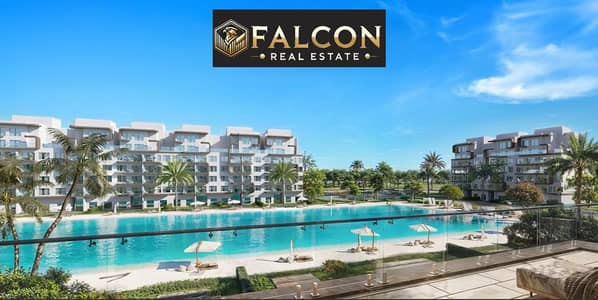 First row chalet for Lagoons VIP for sale in Lagoons El Alamein in the heart of the new city of El Alamein from the MODON Company, View El Alamein Tow