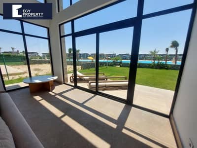 Direct on Lagoon Fully Finished Luxury Villa for Sale in  Swan Lake- North Coast