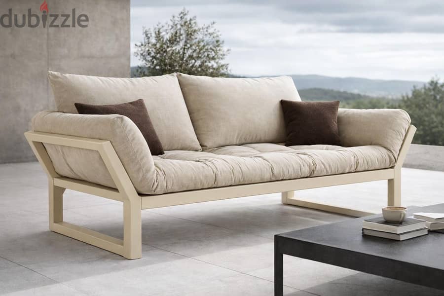 Custom L-shape sofa + 2 seats + middle table 1