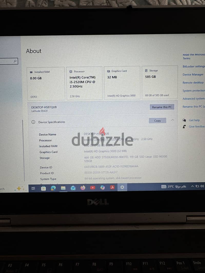 Laptop Dell 4