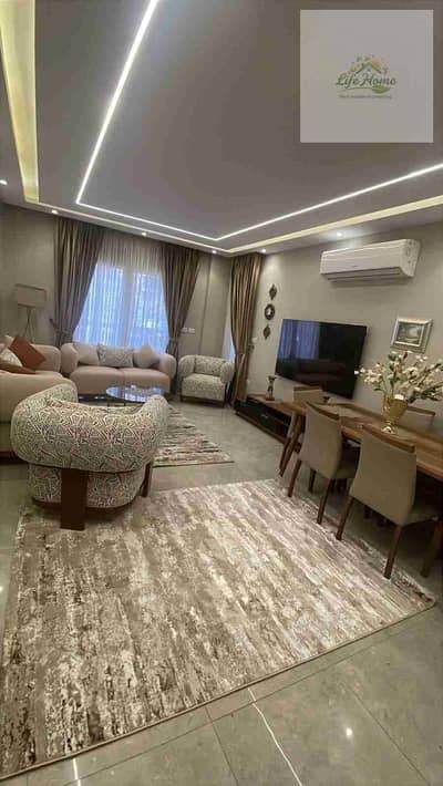 Furnished apartment for rent in Al-Rehab with three bedrooms, close to the Eastern Market