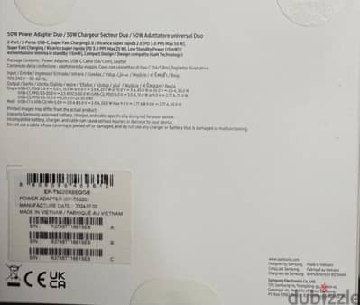 samsung charger 50W super charge ORIGINAL