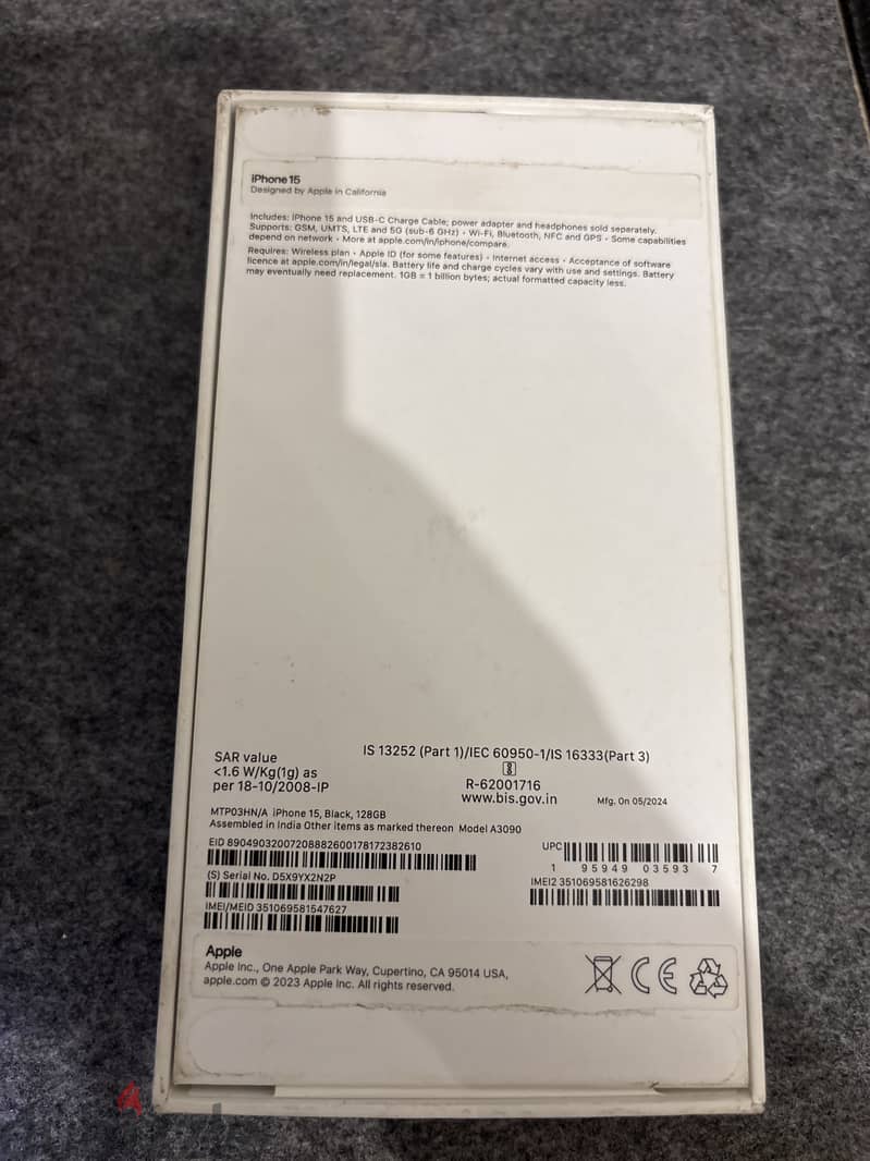 iPhone 15 128 black 3