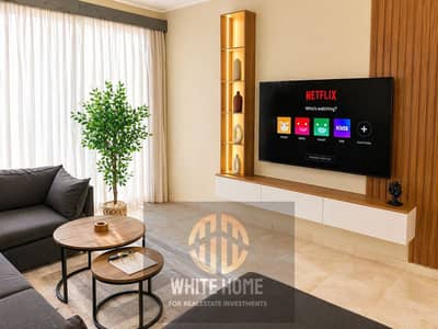 Apartment ultra modern finishing, fully furnished, for rent in Sodic Villete Compound New Cairo nearest to garden & pool & Gym & restaurants & Mivida.
