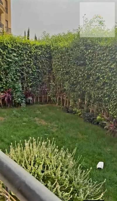 Ground floor apartment with garden for rent in Al-Rehab with a master room