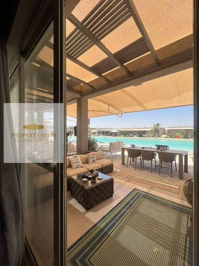 شاليه بنص سعره  فيو لاجون مباشرة فى سيدى حنيش بجوار Almaza Bay متشطب على الفرش