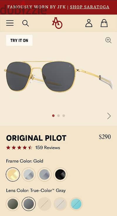 ( Original )American optical aviator sunglasses