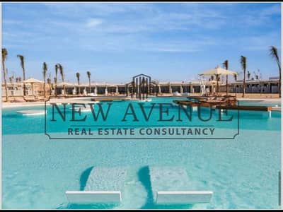 Ready to move first row lagoon Twin house with sea view in a very prime location for sale in Dbay North Coast developed by Tatweer Misr