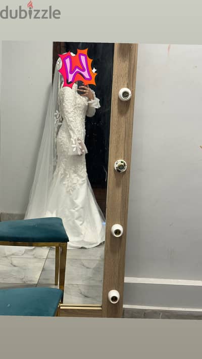 Royal wedding dress فستان زفاف فخم استخدام شخصي مره واحده فقط