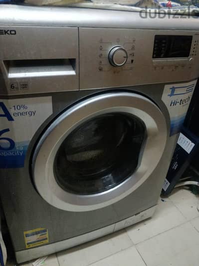 غساله غسالة بيكو ٦ كيلو (Beko) موديل WMB 61031 MS  - لون سيلفر.