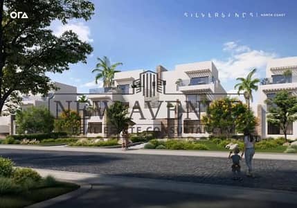 شاليه علوي بحري متشطب بالكامل + بنتهاوس بإطلالة على البحرللبيع في سيلفر ساندس الساحل الشمالي Silver sands North Coast