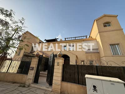 Twin House Villa for Sale Cash in VG1 Madinaty Classic Exterior with Hotel Style Interior on Main Street Prime Location Near Open Air Mall Central Par