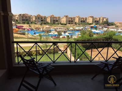 Furnished chalet for sale with a stunning view in Piacera Village, Ain Sokhna