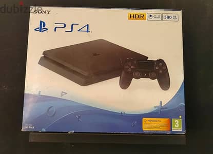 PS4 Slim 500GB 13.52 مع دراعين  و ٨ العاب باستعمال بيت