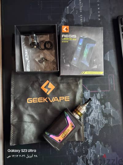 Geekvape Aegis Legend 200W TC Box Mod  + BSKR v2 MTL RTA  ايجيس ليجند