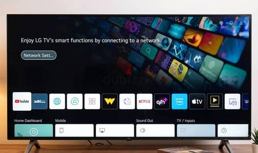 شاشه LG 50 فريم لس الشكل الجديد سمارت الترا رسيفر داخلى 4K
