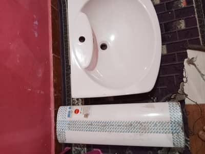 حوض وش روكا لون برجامون مقاس 64 سم جديد لم يستعمل