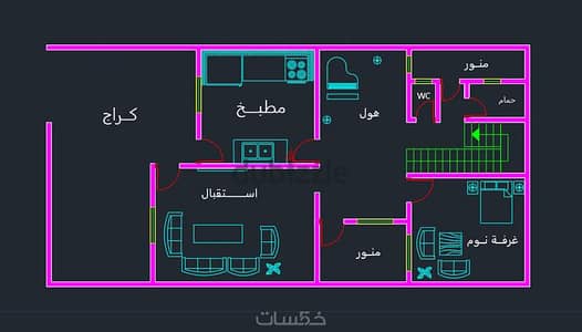 رسم لوحات اوتوكاد بالقطعه