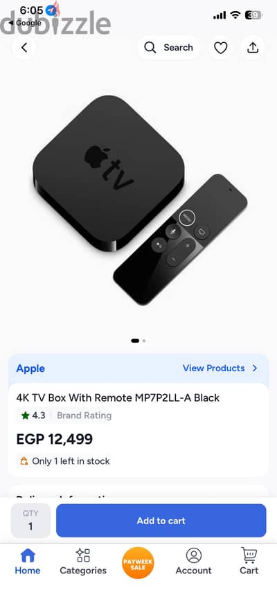 Apple tv 4k smart remote touch