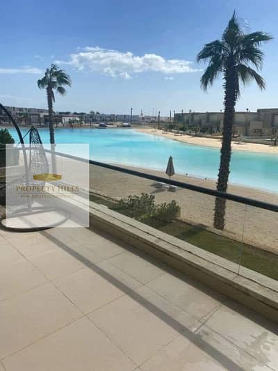 At the lowest price, a finished chalet with air conditioning on the lagoon in Azha الساحل الشمالي