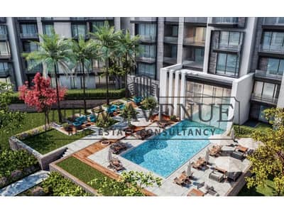 شقة غرفتين تشطيب كامل بإطلالة مفتوحة في سوان ليك ريزيدنس فينيكس بالقاهرة الجديدة swan lake residence من تطوير حسن علام