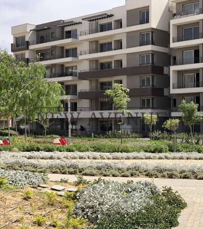 Ground apartment  Ready to move  Very prime location overlooking the park in palm hills new cairo in fifth settlement