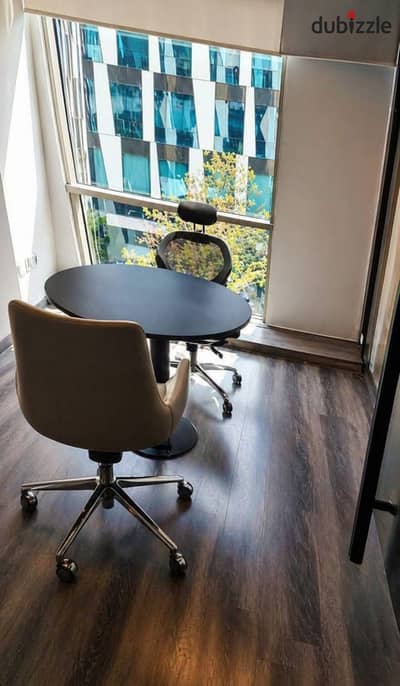 مكتب ادارى للايجار في بارك ستريت - الشيخ زايد - مساحه 130 متر جاهز للتشغيل Office for rent in park. st elsheikh zayed city 130sqm fully finished