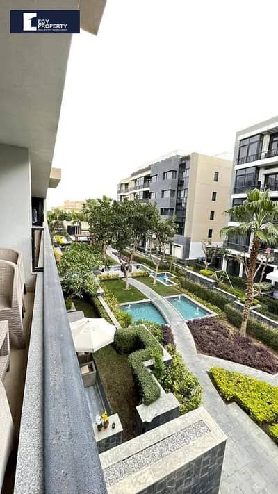 بموقع خيالي شقة متشطبة بالكامل بسعرخاص للبيع في  The Water Way New Cairo - القاهرة الجديدة
