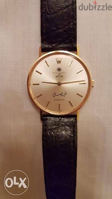 ROLEX CELLINI, A rare and unusual 18K Gold, Made for King Faisal.