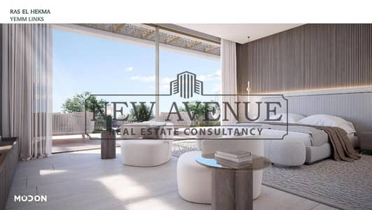 شاليه للبيع متشطب بالكامل يطل على البحر مباشراً فى وادي يام مدن الإماراتيه فى رأس الحكمه  by modon emirates in ras el hekma